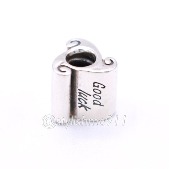Authentic Pandora Good Luck Scroll Charm - 790514 - Picture 8 of 11